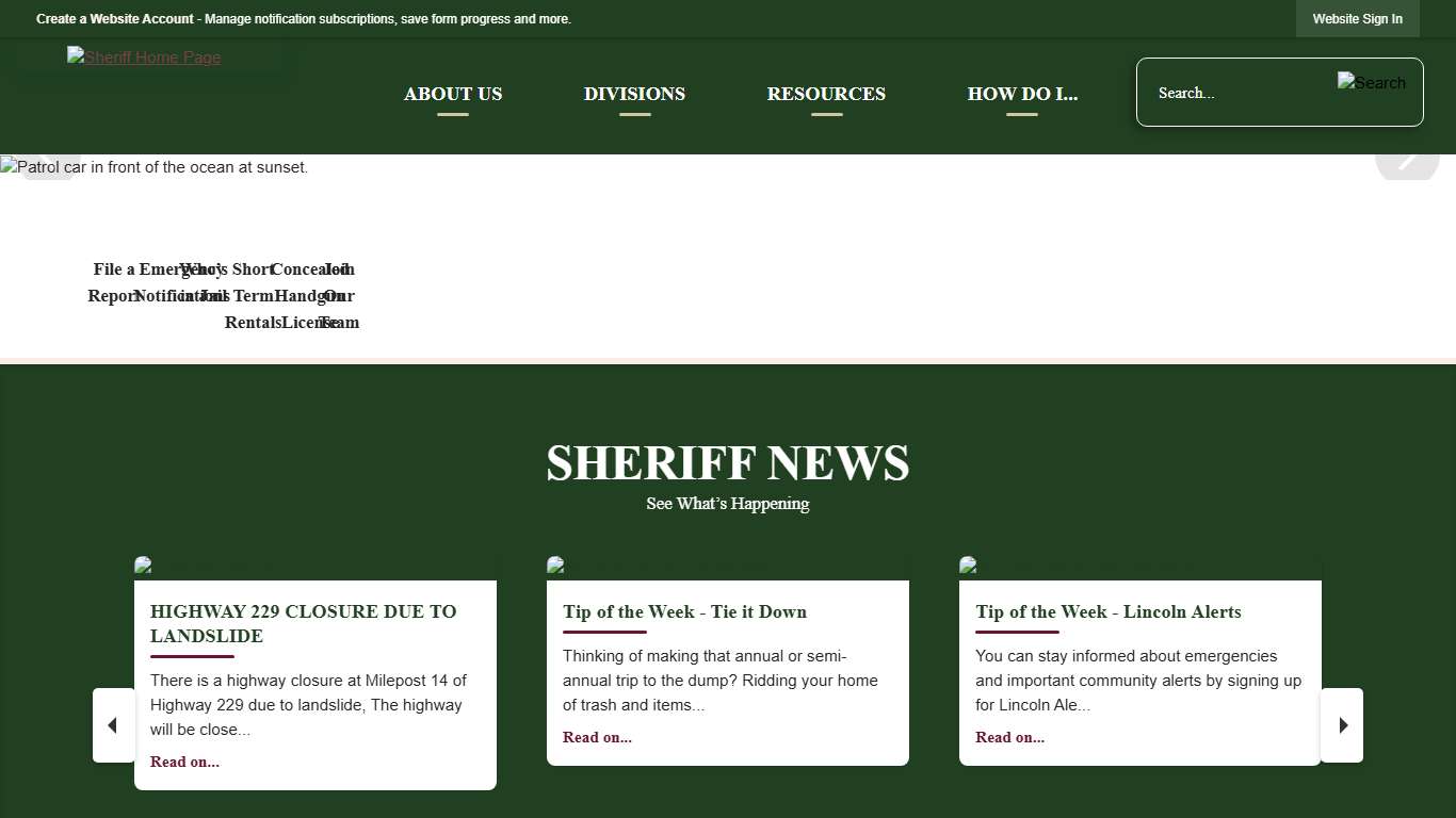 Sheriff's Office Lincoln County, OR